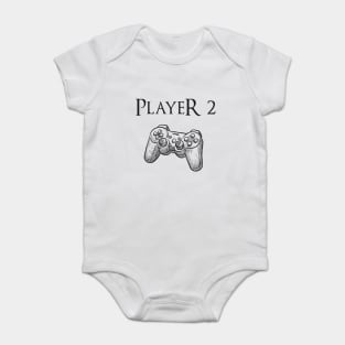 Father and son matching, Player 2 Player 2, Joypad, Controller, gaming Baby Bodysuit